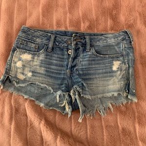 Abercrombie & Fitch button fly jean shorts